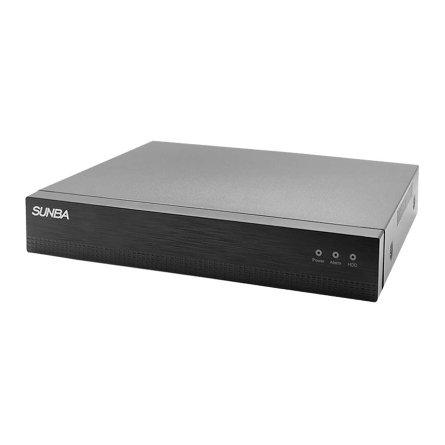 SUNBA NVR-F8009SE User Manual