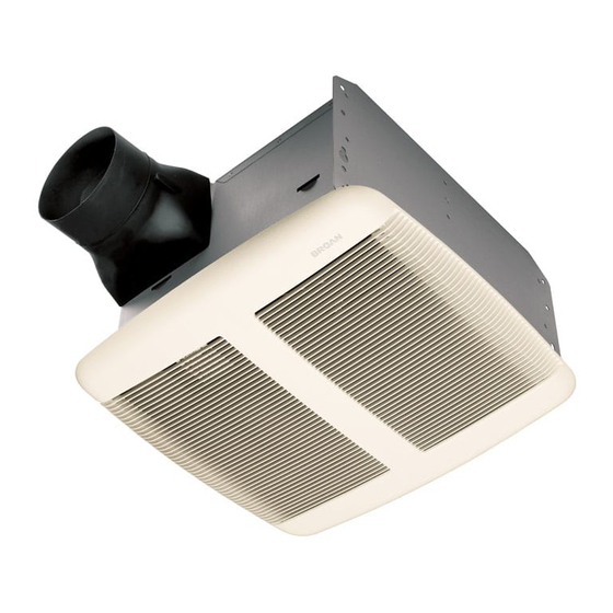 Broan QTRE080FTL Ventilation Fan Light Manuals