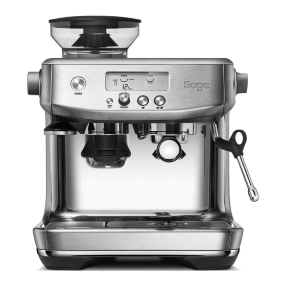 Sage the Barista Pro SES878BSS Quick Manual