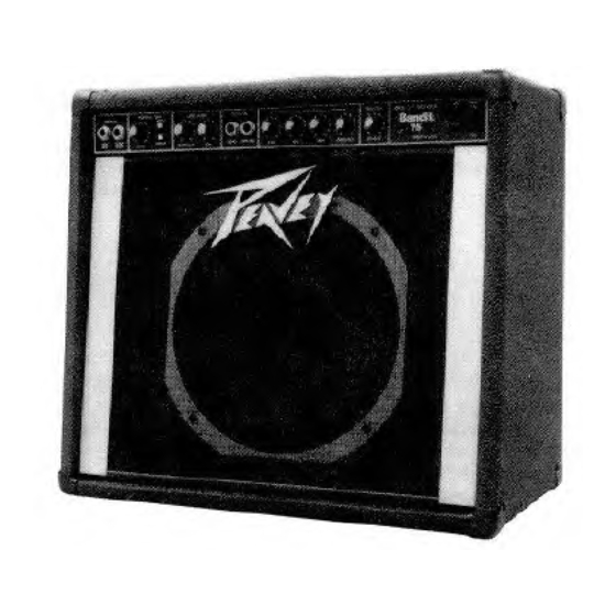 Peavey BANDIT 75 Operating Manual