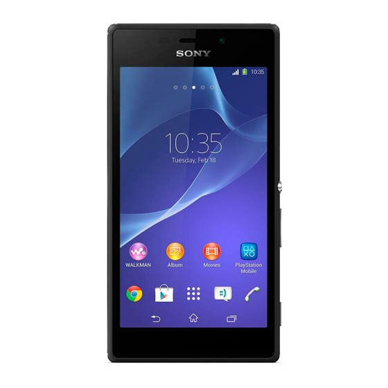 Sony Xperia M2 D2306 User Manual