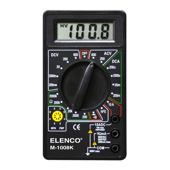 Elenco Electronics M-1008K Manuals