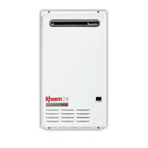 RHEEM 871 SERIES OWNER'S MANUAL AND INSTALLATION INSTRUCTIONS Pdf ...