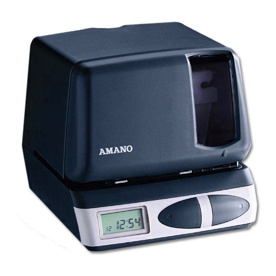 AMANO PIX21 OERATION MANUAL Pdf Download ManualsLib