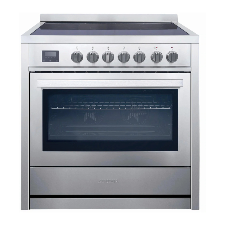ANCONA FREESTANDING RANGE GAS COOKTOP ELECTRIC OVEN USER MANUAL AND