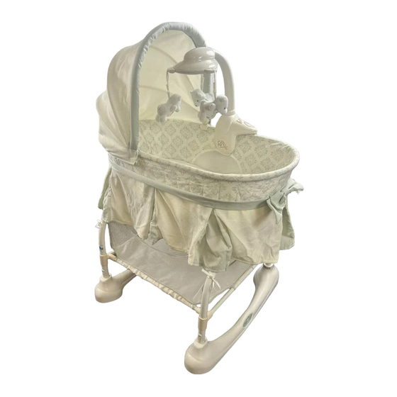 Kolcraft cuddle n care light shop vibes mobile rocking bassinet assembly