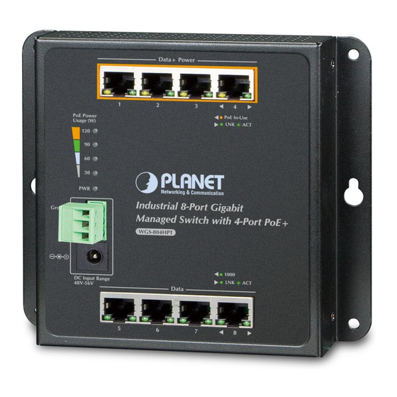 Planet WGS-804HPT Network Switch Manuals