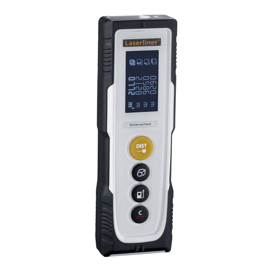 LaserLiner DistanceCheck Manual