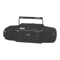 Sony MEGA BASS CFD-DW83 Service Manual