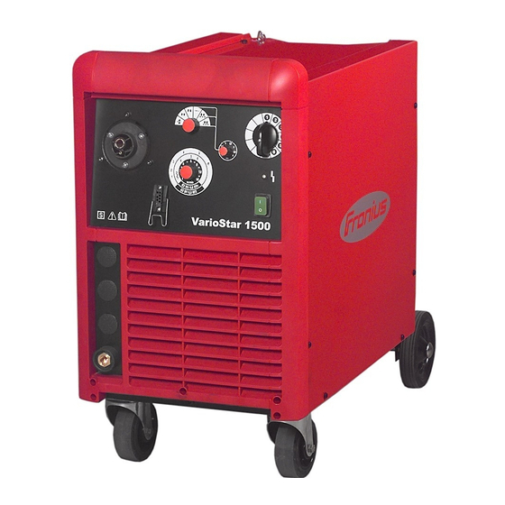 Fronius VarioStar 1500 Operating Instructions/Spare Parts List