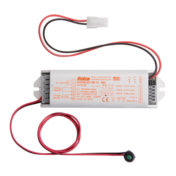 RELCO INVERLED OB 12-48V SA-SE Instructions For Installation