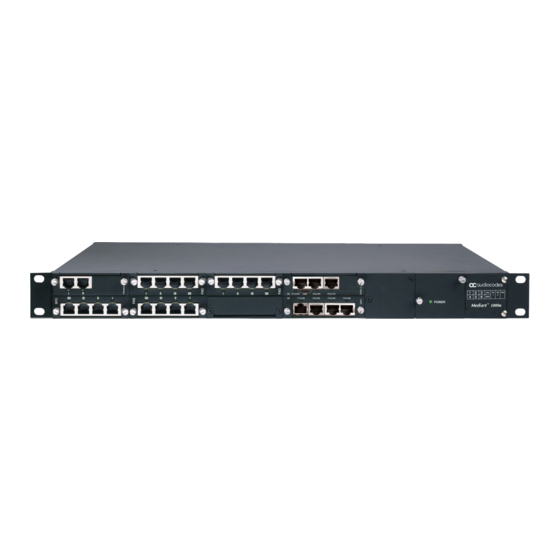 AudioCodes Mediant 1000 Hardware Installation Manual