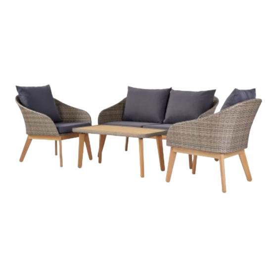 Argos Rattan 4 Piece Sofa Set 502/2636 Manual