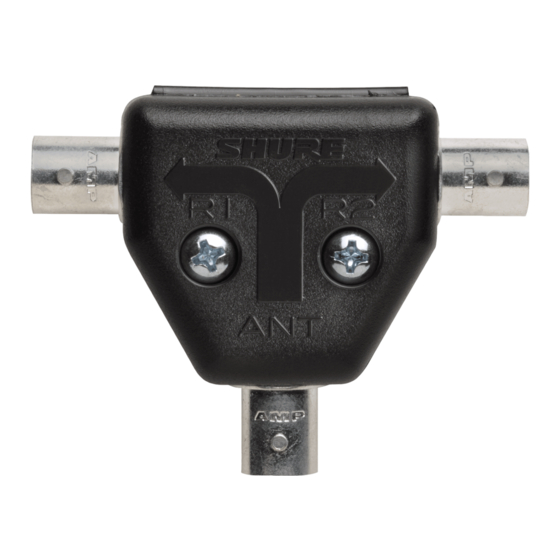 Shure UA220 User Manual