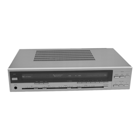 Dual CR 1020 Service Manual