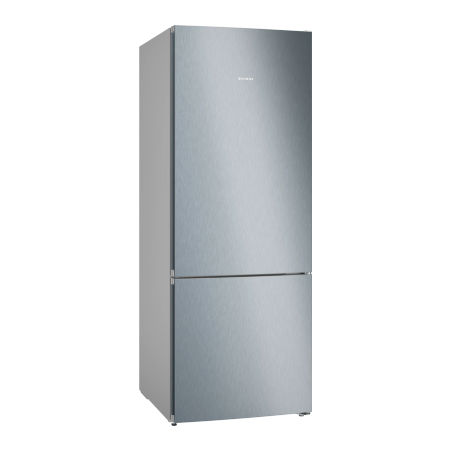 Siemens KG55N Series, KG55NVL21M - Fridge-Freezer Manual