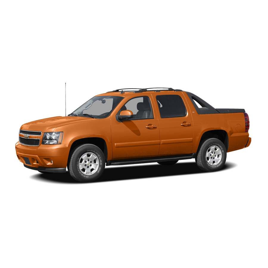 Chevrolet  Avalanche Owner's Manual