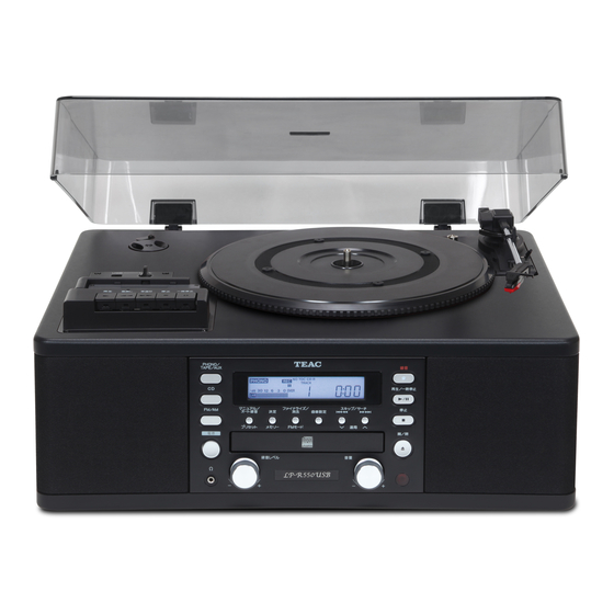 Teac LP-R550USB Quick-Start Recording Manual
