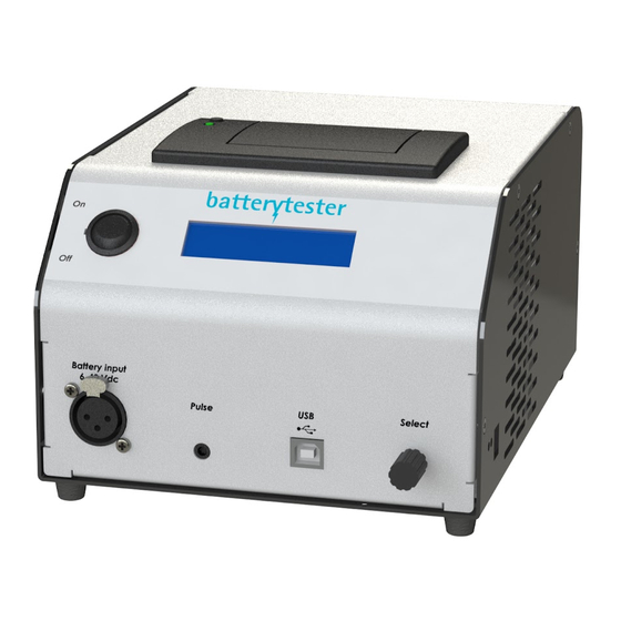 Batterytester AT00001 Quick Manual