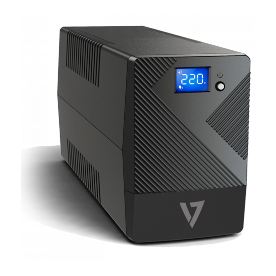 V7 UPS1P600E Installation & Operation Manual