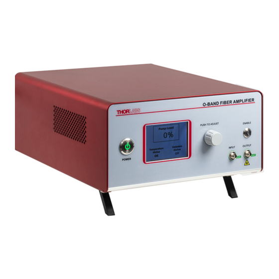 THORLABS PDFA100 Fiber Amplifier Manuals