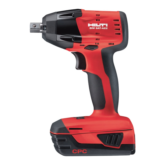 Hilti SIW 6 AT-A22 Manual