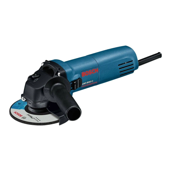 Bosch Professional GWS 850C Original Instructions Manual