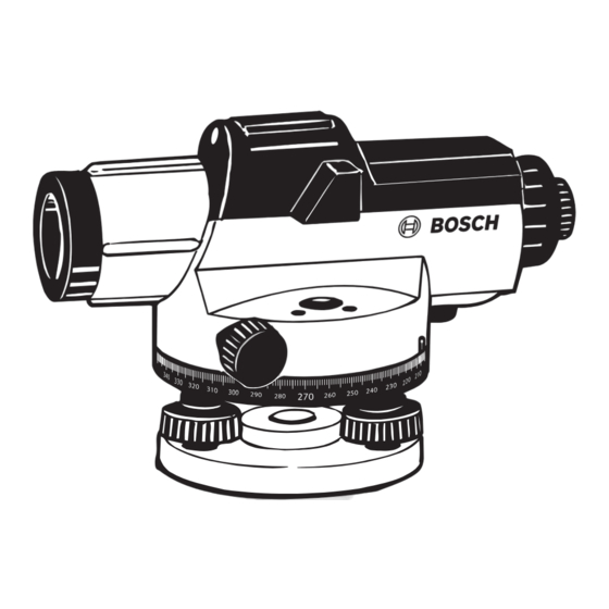 Bosch GOL 26 D Professional Manuals