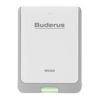 Buderus MX300 Quick Start Manual
