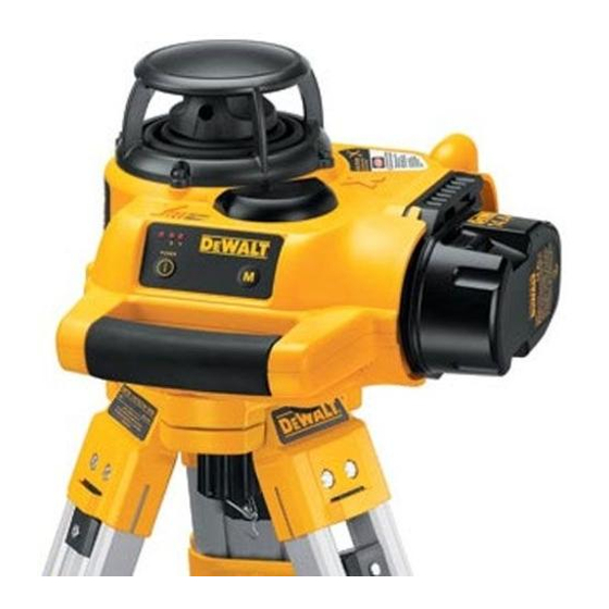 DeWalt DW076 Instruction Manual