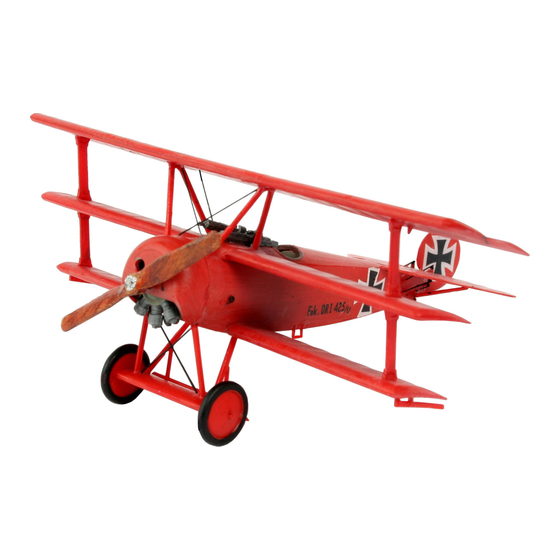 REVELL Fokker DR.1 Assembly Manual