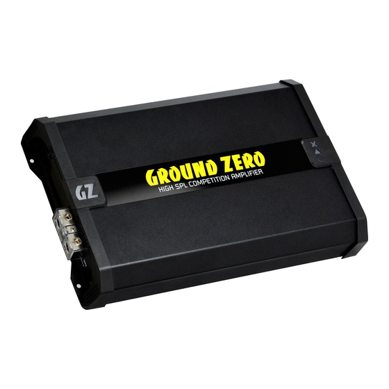 Ground Zero GZCA 8.0K-SPL Owner's Manual