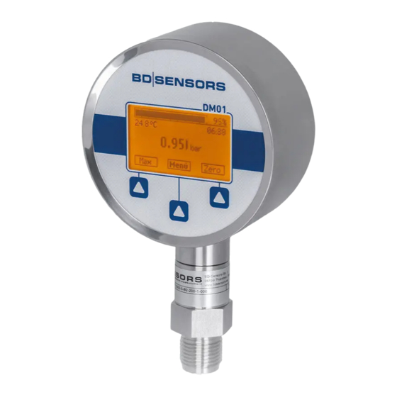 BD Sensors DM01 Operating Manual