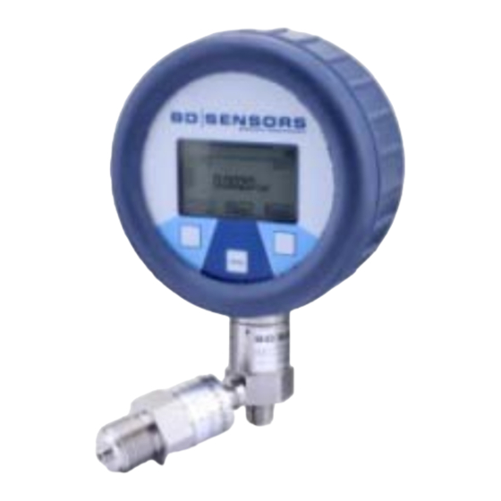 BD Sensors DM01 Operating Manual