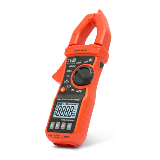 User Manuals: Maxwell Digital Multimeters 25612 Meter