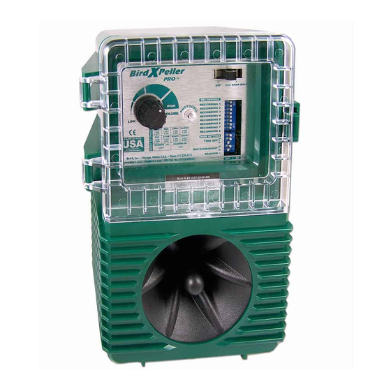 Bird-X Super BirdXPeller Pro Quick Start Manual