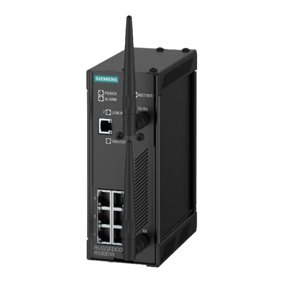 Siemens SIMATIC NET RUGGEDCOM RS930W Installation Manual