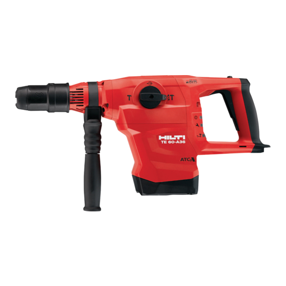 Hilti TE 60-A36 Manual