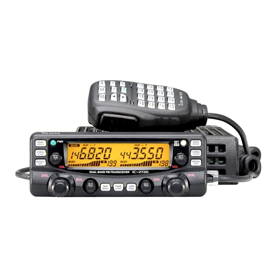 Icom IC-2720 Service Manual