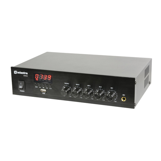 Adastra DM40 User Manual