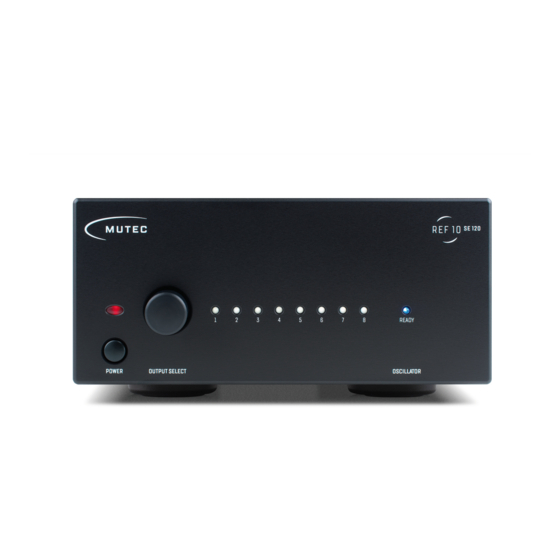 Mutec REF10 SE120 Manual