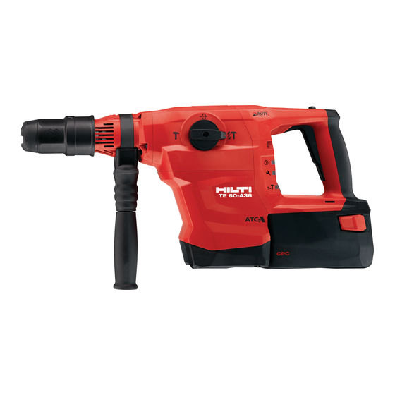 Hilti TE 60-A36 Manual