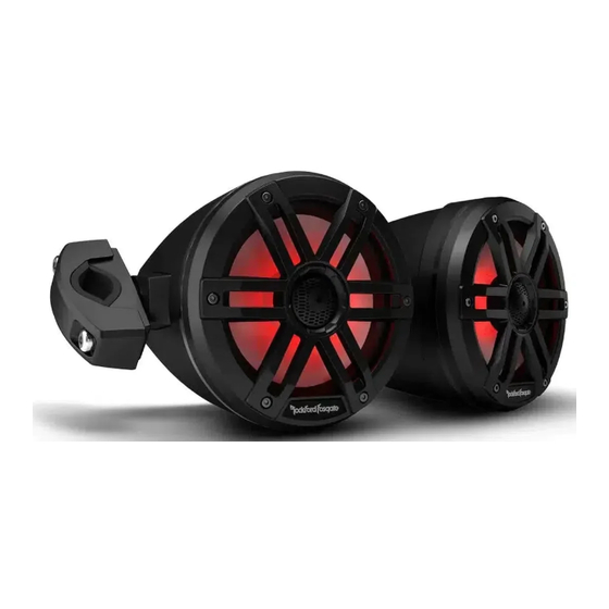 Rockford Fosgate M1WL-65MB Installation & Operation Manual