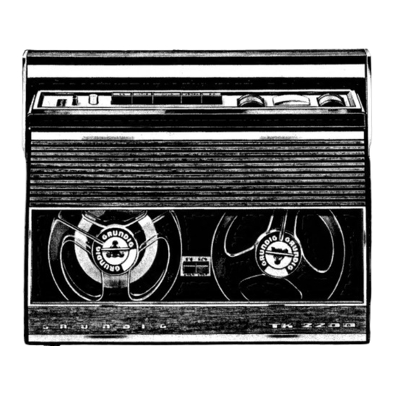 Grundig TK2200 Manual