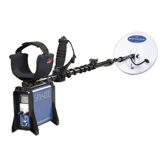 Minelab GPX-4000 Quick Start Manual