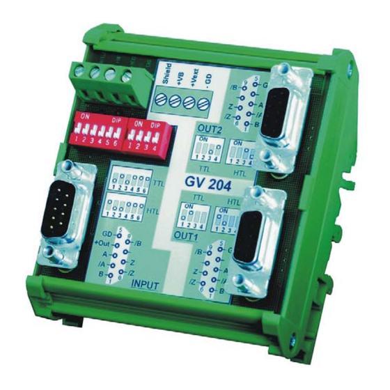 Motrona GV204 Operating Instructions Manual