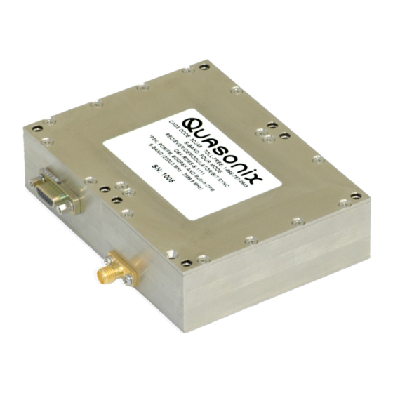 Quasonix QSX-RDMS Series Installation And Operation Manual