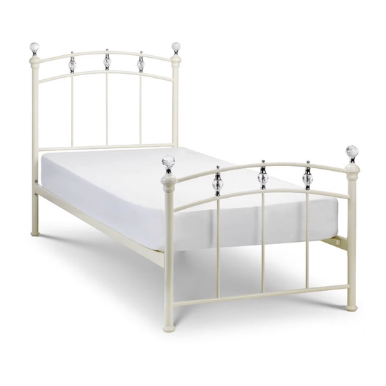 User Manuals: Happybeds Sophie Metal Bed White Curved