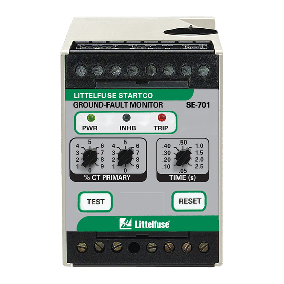User Manuals: Startco SE-701 Ground-Fault Monitor