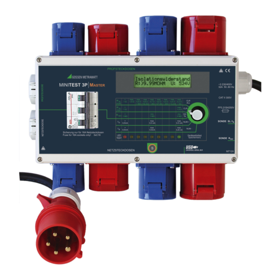 Gossen MetraWatt MINITEST PRO Operating Instructions Manual